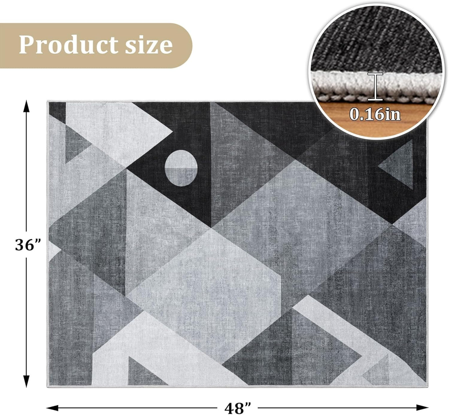 Office Chair Mat Gray Square