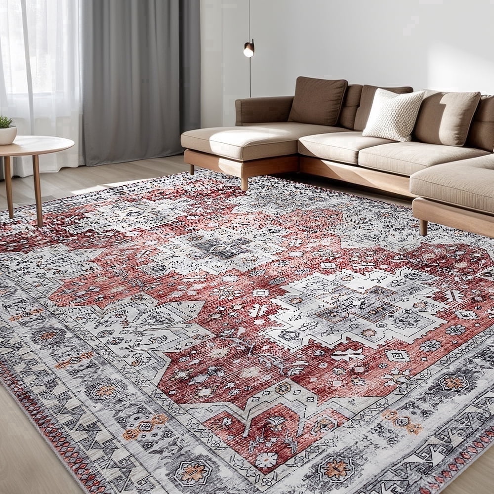 CHAKME 8'x10'Area Rugs Living Room Bedroom Large Ultra Thin Soft Washable Oriental Vintage Floral Carpet Distressed Rug Big Indoor Room Dorm Home Carpets Decor£¬Mul