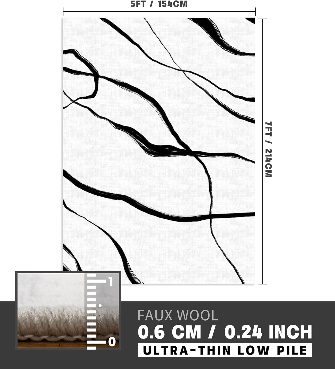 Modern Abstract Washable Rugs