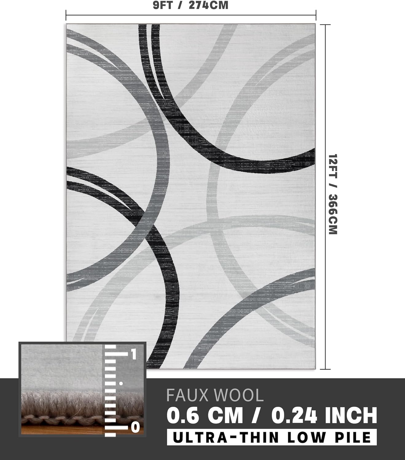 Modern Abstract Washable Rugs