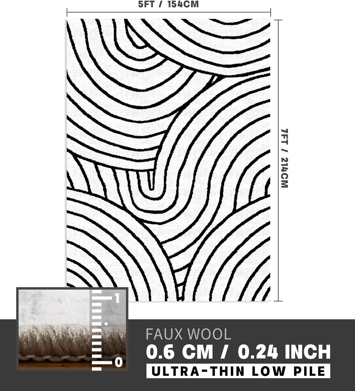 Modern Abstract Washable Rugs