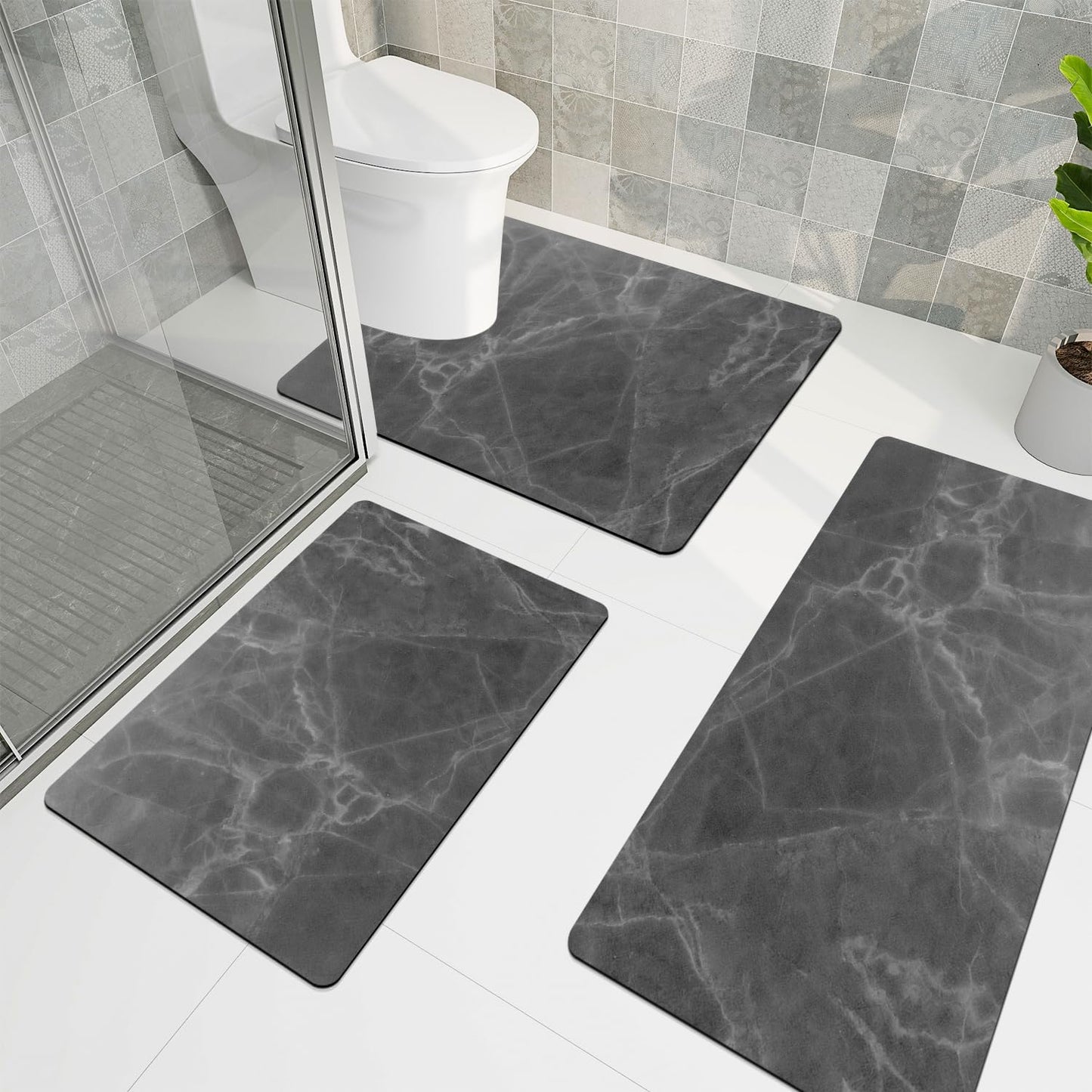 Rubber Bathroom Rugs Sets