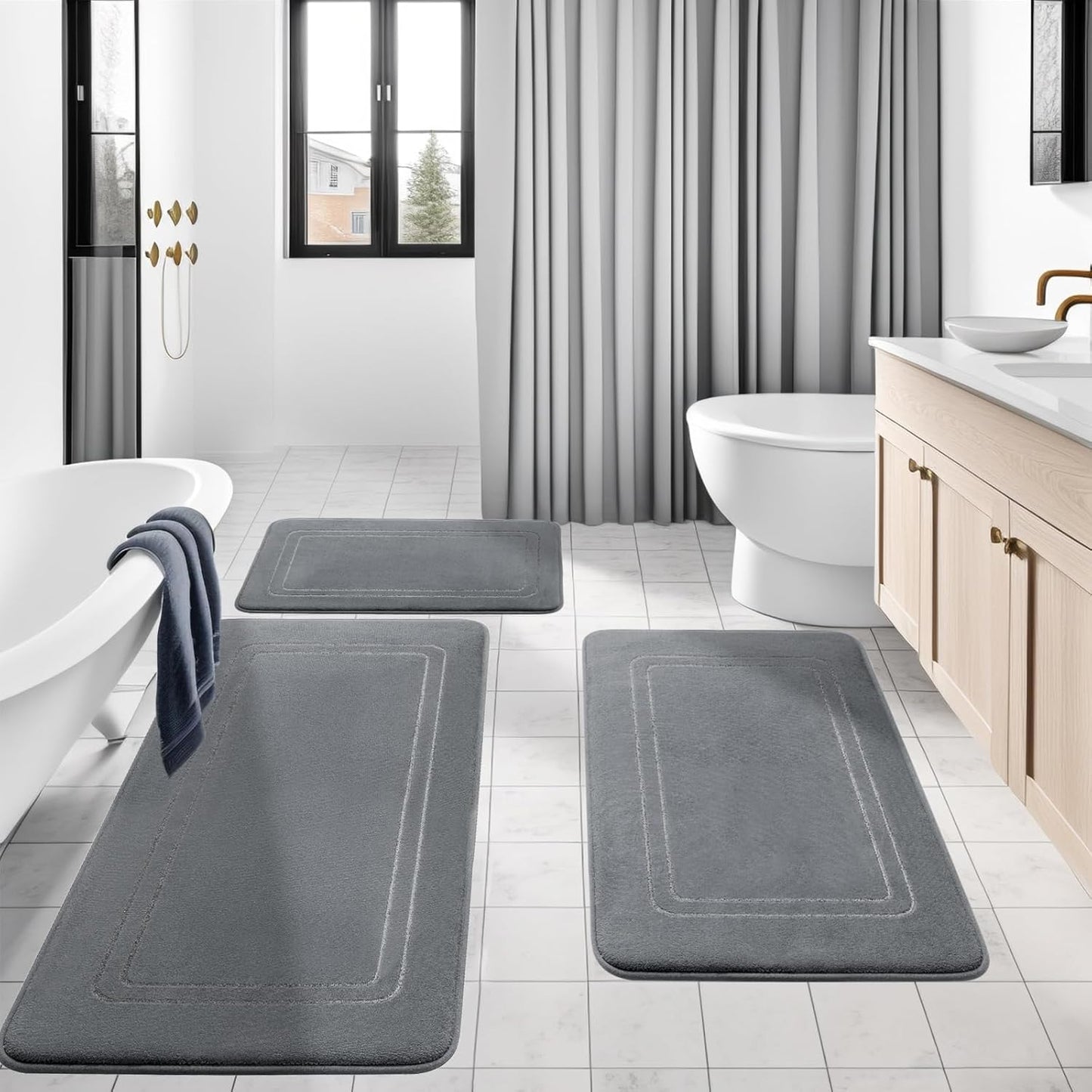 Memory Foam Bath Mat Rug