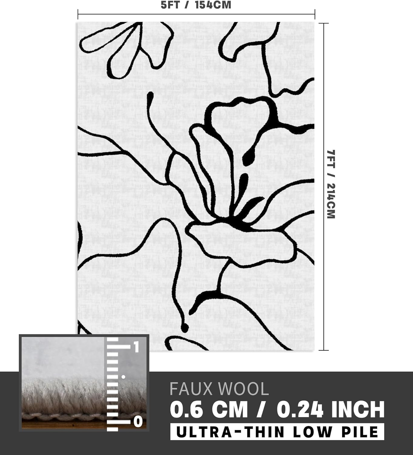 Modern Abstract Washable Rugs