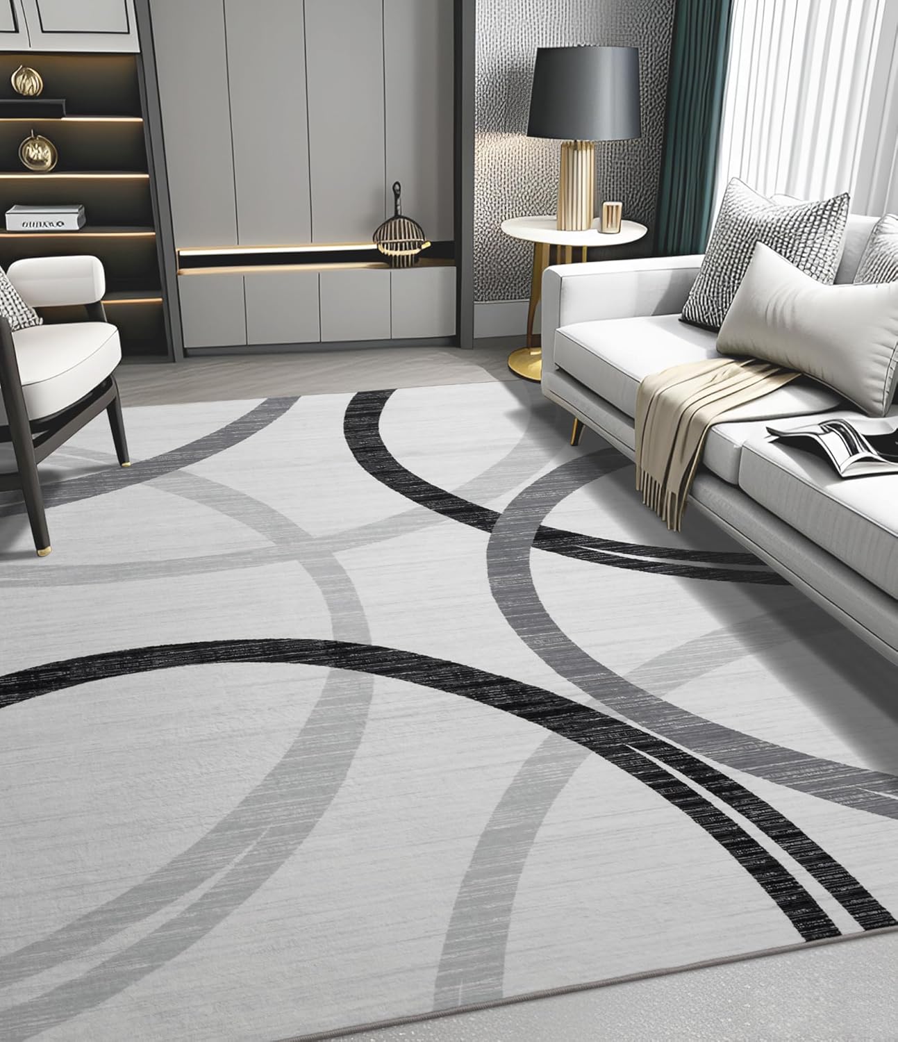 Modern Abstract Washable Rugs