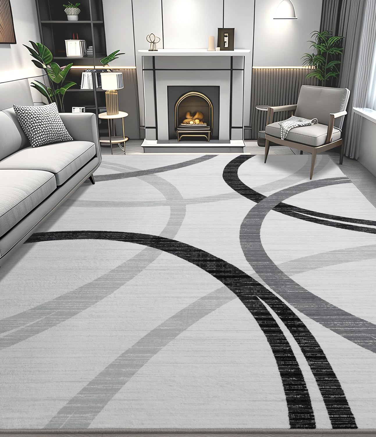 Modern Abstract Washable Rugs