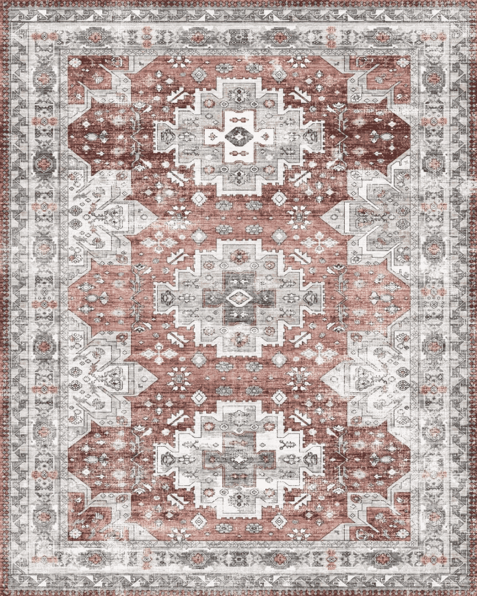 CHAKME 6'x9'Area Rugs Living Room Bedroom Large Ultra Thin Soft Washable Oriental Vintage Floral Carpet Distressed Rug Big Indoor Room Dorm Home Carpets Decor£¬Mul