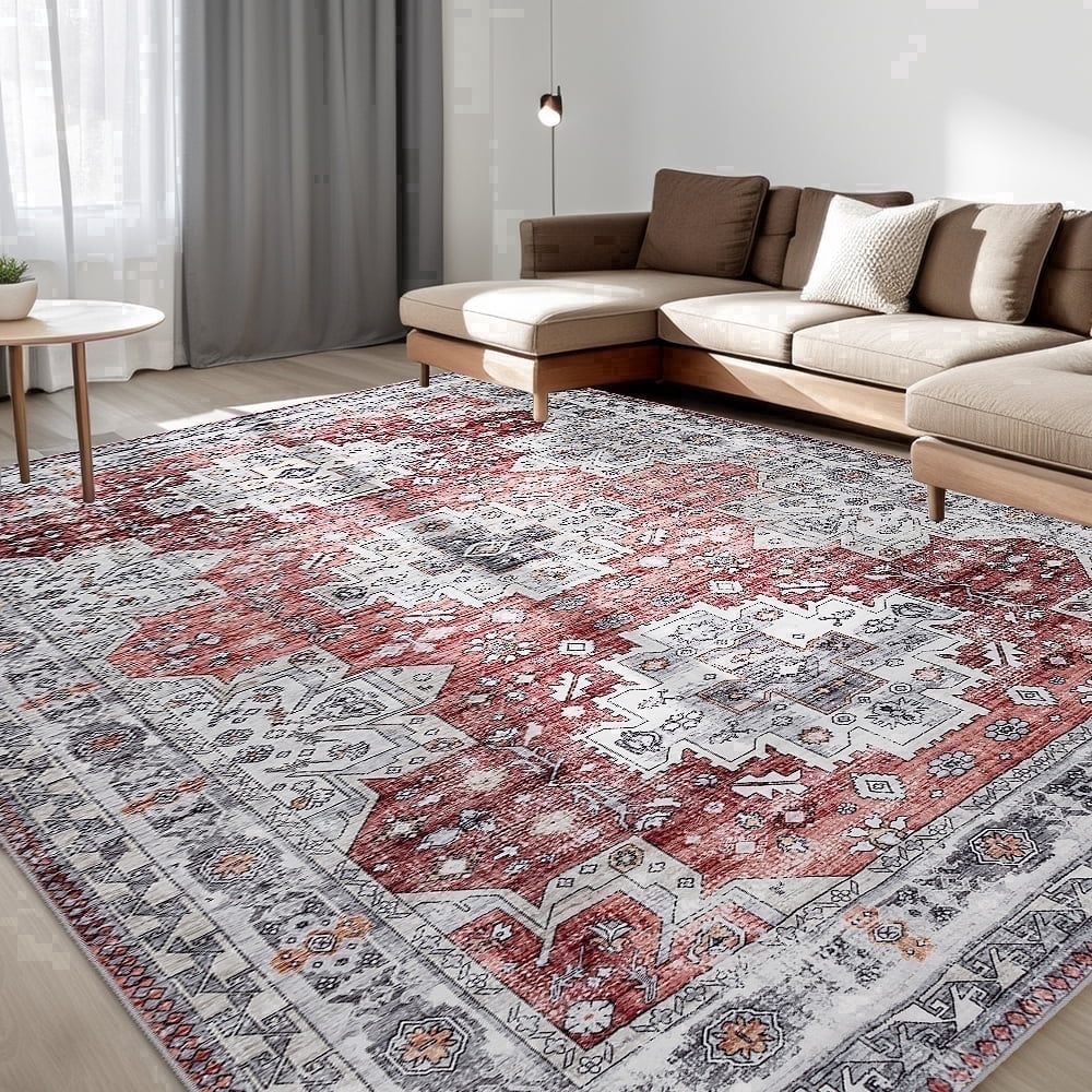 CHAKME 6'x9'Area Rugs Living Room Bedroom Large Ultra Thin Soft Washable Oriental Vintage Floral Carpet Distressed Rug Big Indoor Room Dorm Home Carpets Decor£¬Mul