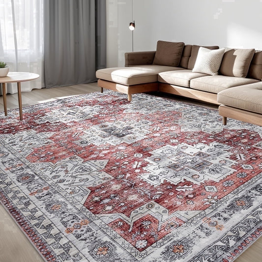 CHAKME 6'x9'Area Rugs Living Room Bedroom Large Ultra Thin Soft Washable Oriental Vintage Floral Carpet Distressed Rug Big Indoor Room Dorm Home Carpets Decor£¬Mul